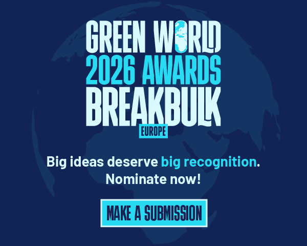 Breakbulk Europe 2026 Green World Awards banner